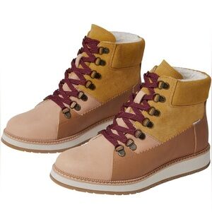 NWT TOMS Women's Mesa Waterproof Hiker Ankle Boots in Honey Oiled Nubuck